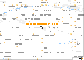 map of Weilheim an der Teck