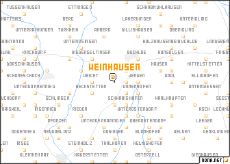 map of Weinhausen