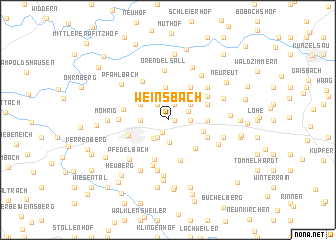 map of Weinsbach