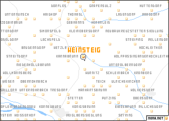 map of Weinsteig