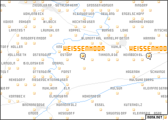 map of Weißenmoor