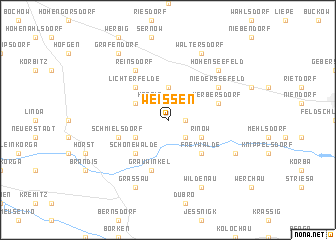 map of Weißen