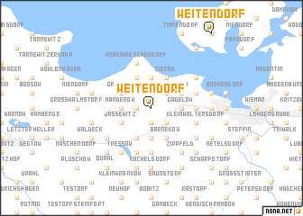 map of Weitendorf