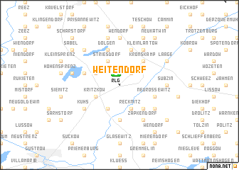 map of Weitendorf