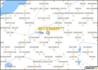 map of Weitendorf