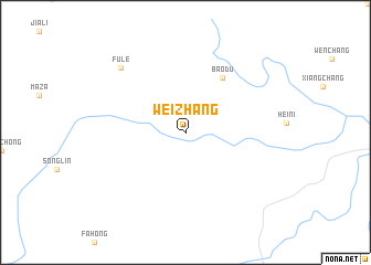 map of Weizhang