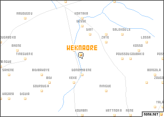 map of Wéknaoré