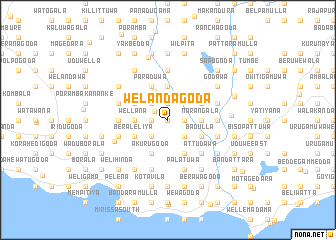 map of Welandagoda