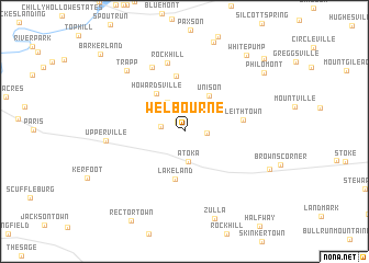 map of Welbourne