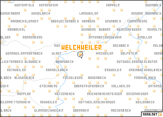map of Welchweiler
