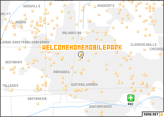 map of Welcome Home Mobile Park