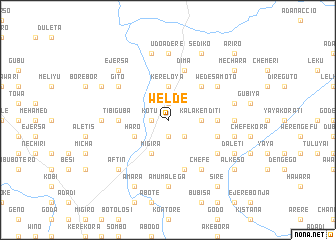 map of Weldē