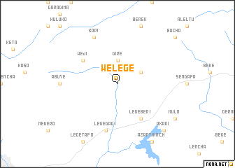 map of Welegē