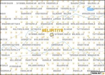 map of Welipitiya