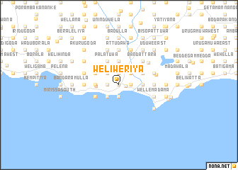 map of Weliweriya