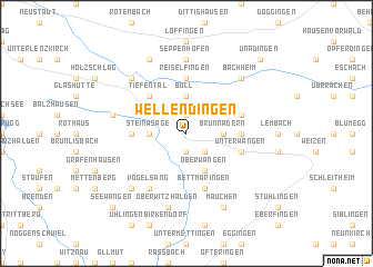 map of Wellendingen