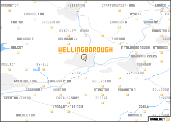 map of Wellingborough