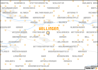 map of Wellingen