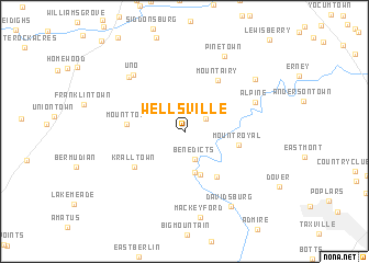 map of Wellsville