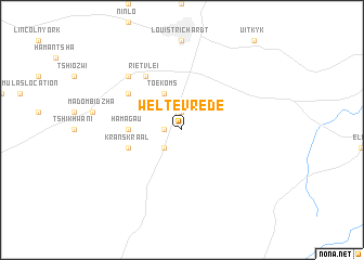 map of Weltevrede