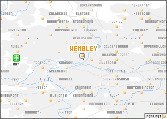 map of Wembley