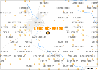 map of Wendisch Evern
