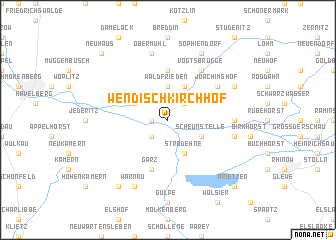 map of Wendisch Kirchhof