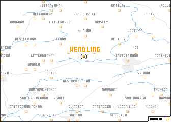 map of Wendling