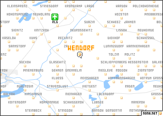 map of Wendorf