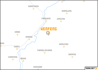 map of Wenfeng