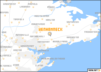 map of Wenham Neck