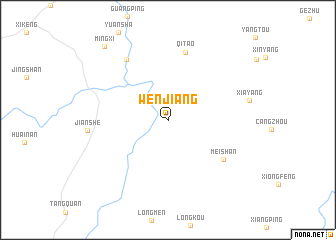 map of Wenjiang