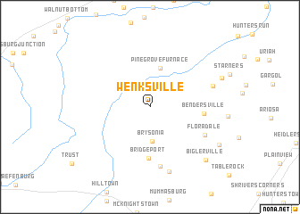 map of Wenksville