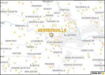 map of Wennersville