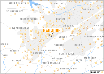 map of Wenonah