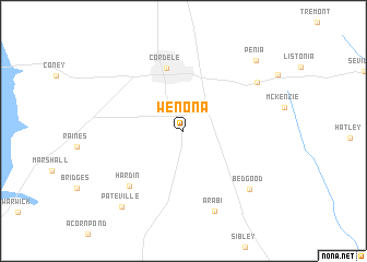 map of Wenona