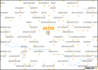 map of Wense