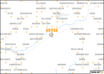 map of Wense