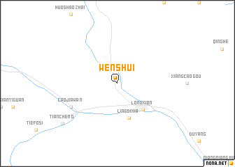 map of Wenshui