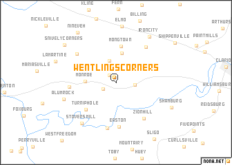 map of Wentlings Corners