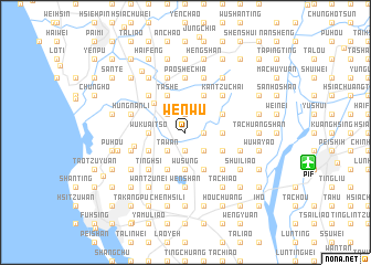 map of Wen-wu