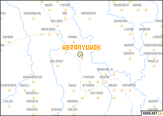 map of Weranyuwok