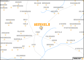 map of Wérékéla