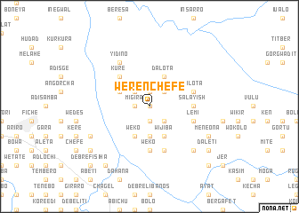 map of Weren Chʼefē