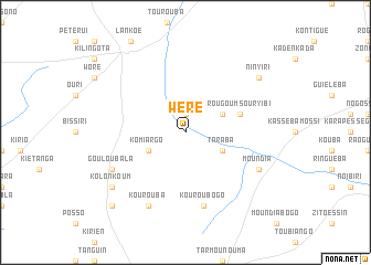 map of Wèré