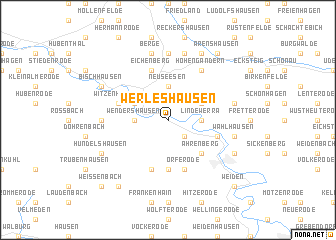 map of Werleshausen