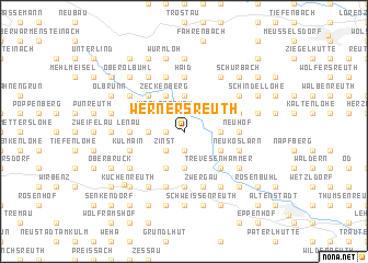 map of Wernersreuth