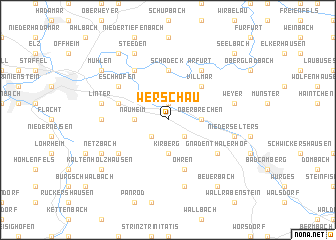 map of Werschau