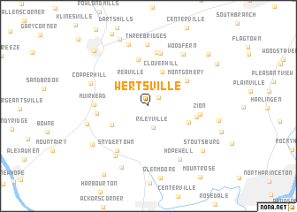 map of Wertsville