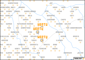map of Wertʼu